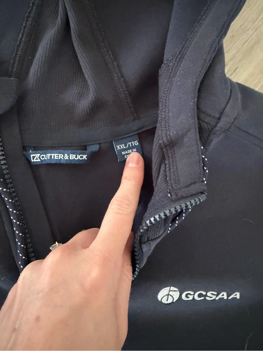 Cutter & Buck Navy Hooded Quarter-Zip Pullover